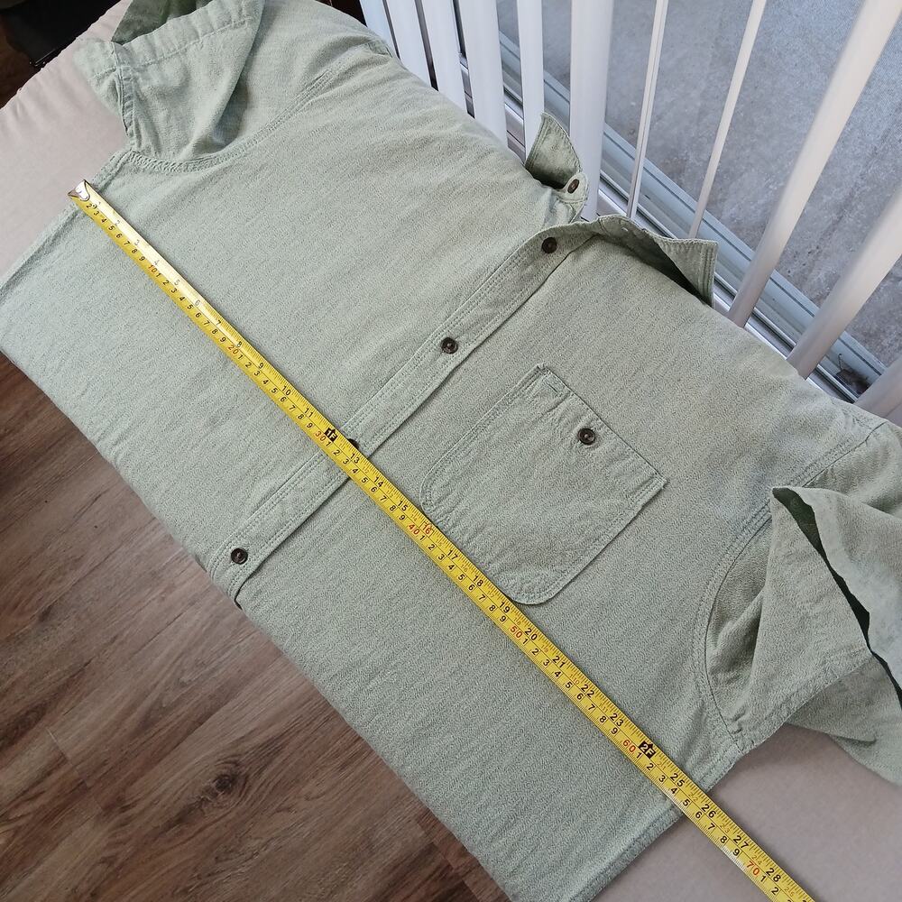 Prana Breathe Casual Button-up Shirt X-LRG missing tags green short sleeve - Picture 11 of 14